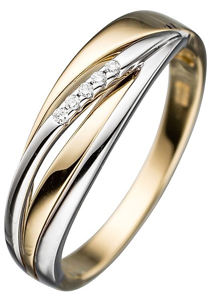 JOBO Diamantring, 585 Gold bicolor mit günstig online kaufen
