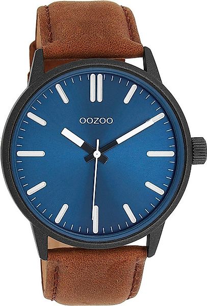 OOZOO Quarzuhr C11401, Armbanduhr, Herrenuhr, Lederarmband, günstig online kaufen