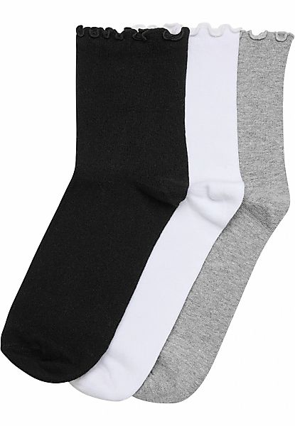 URBAN CLASSICS Basicsocken "Urban Classics Ruffle Socks 3-Pack", (1 Paar) günstig online kaufen