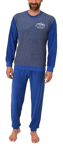 Normann Pyjama Herren Frottee Pyjama langarm Schlafanzug mit Bündchen - 291 günstig online kaufen