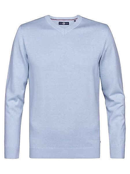 Petrol Industries V-Ausschnitt-Pullover V-Neck Basi Materialmix mit Baumwol günstig online kaufen