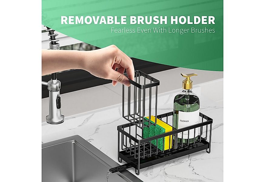 Coonoor Küchenorganizer-Set Spülbecken Organizer Edelstahl mit Handtuchhalt günstig online kaufen