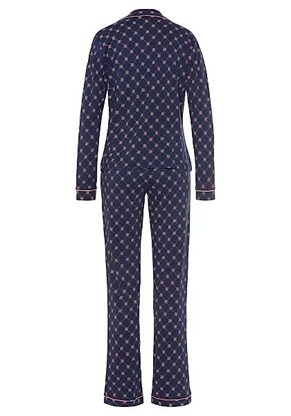 s.Oliver Pyjama, (3 tlg.), mit Schlafmaske im Set günstig online kaufen