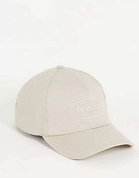 Mennace – Kappe in Grau mit Logo günstig online kaufen