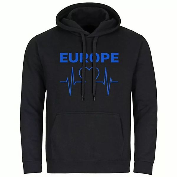 multifanshop Kapuzensweatshirt Europe - Herzschlag - Pullover günstig online kaufen