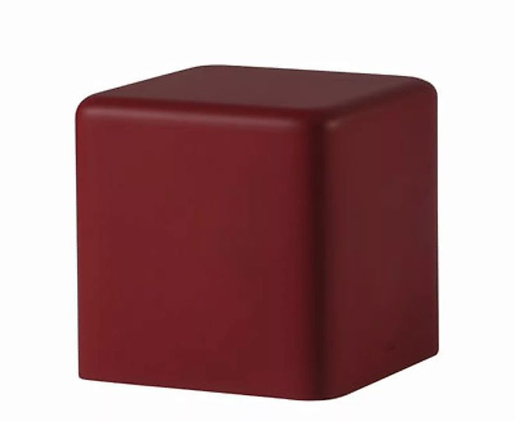 Sitzkissen Soft Cubo plastikmaterial rot / 43 x 43 cm - Schaumstoff - Slide günstig online kaufen