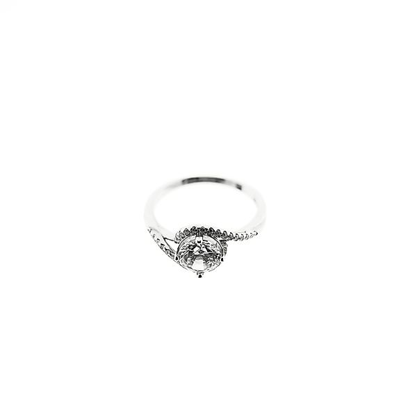 cofi1453 Silberring mit einem glänzenden Stein günstig online kaufen