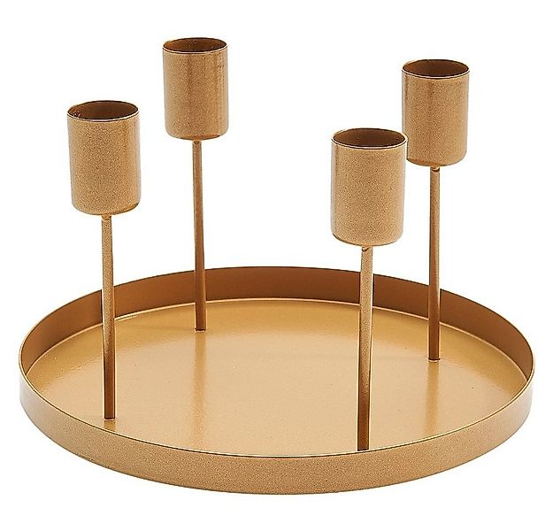 matches21 HOME & HOBBY Kerzenhalter Metall Deko-Schale als Advents-Kranz St günstig online kaufen