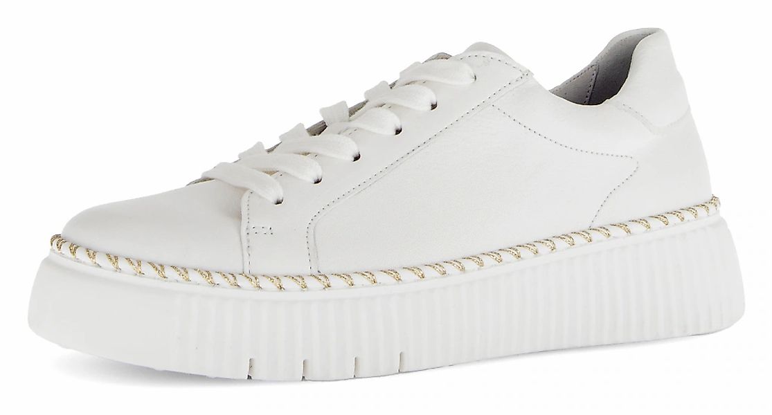 Gabor Plateausneaker, Freizeitschuh, Halbschuh, Schnürschuh mit Kontrast-Ra günstig online kaufen