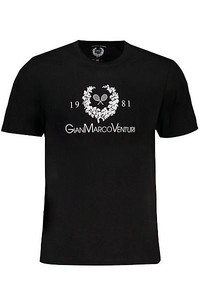 GIAN MARCO VENTURI T-Shirt Kurzärmeliges Herren T-Shirt Schwarz mit günstig online kaufen