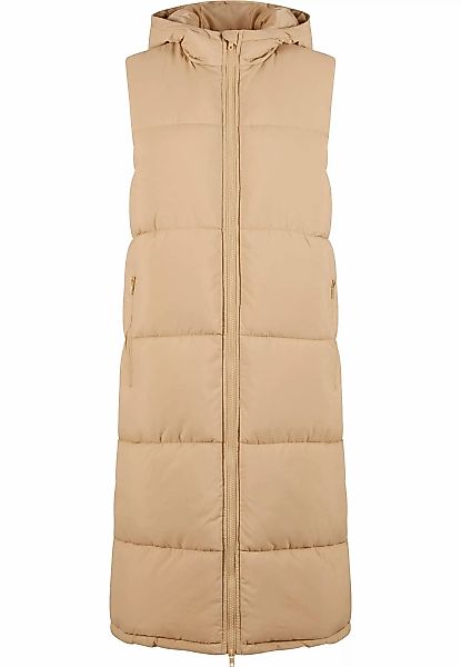 URBAN CLASSICS Steppweste "Urban Classics Ladies Long Hooded Puffer Vest" günstig online kaufen