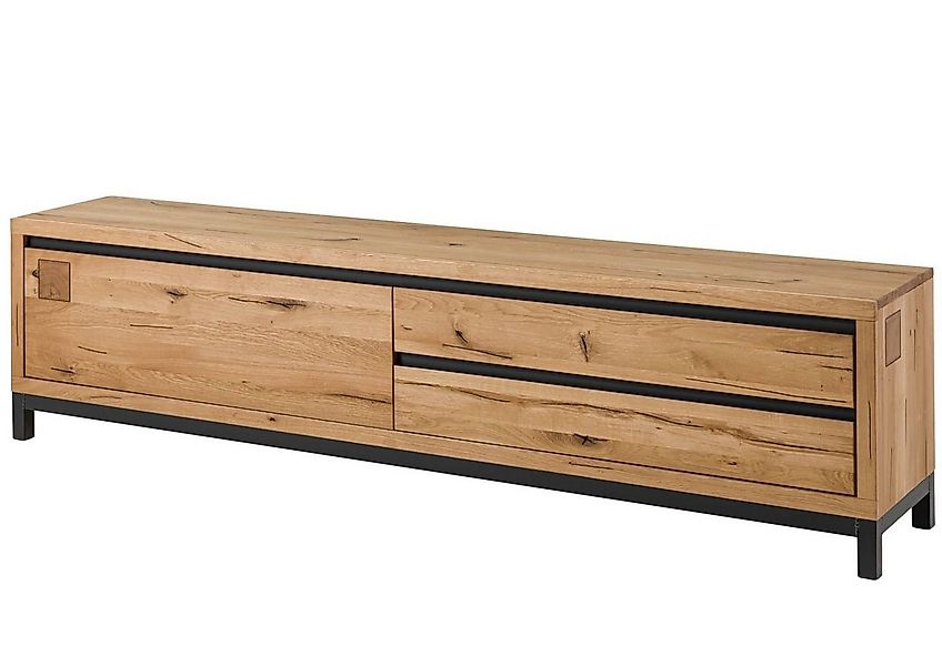 Massivmoebel24 TV-Board (Massivholz), TV-Board Wildeiche 220x40x56 natur ge günstig online kaufen