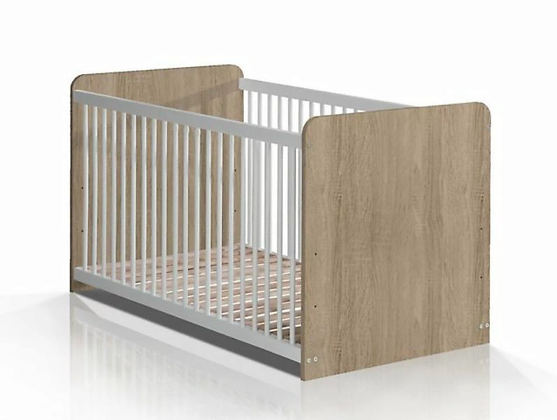 Moebel-Eins Babybett, Lattenrost 3-fach höhenverstellbar auf 62mm, 222mm un günstig online kaufen