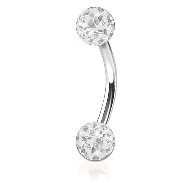 viva-adorno Augenbrauenpiercing Piercing Banane Kristall Ferido Zirkonia Ku günstig online kaufen