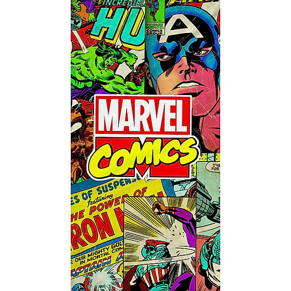 BERONAGE Strandtücher Marvel Badetuch Comics 75x150 günstig online kaufen