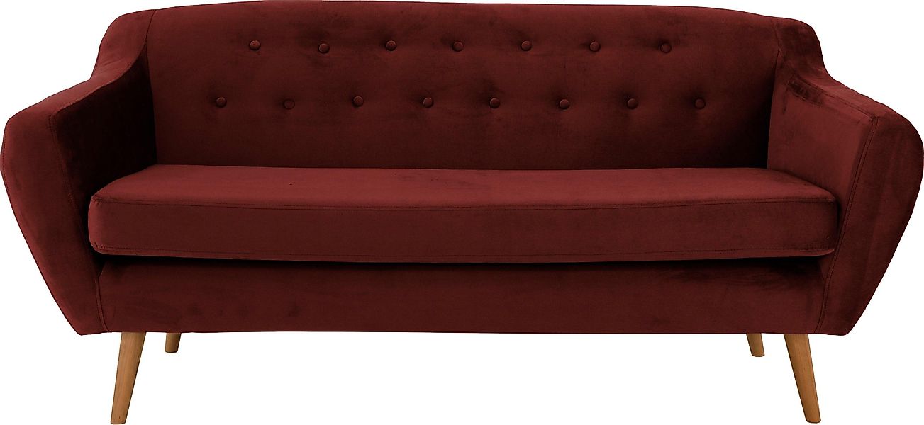 Home affaire 3-Sitzer "Renne" mit Heftung im Rücken im skandinavischem Stil günstig online kaufen