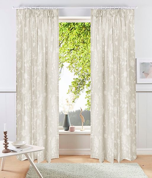 OTTO home Gardine »Linnah« Multifunktionsband 1 Stk. tlg. halbtransparent, günstig online kaufen