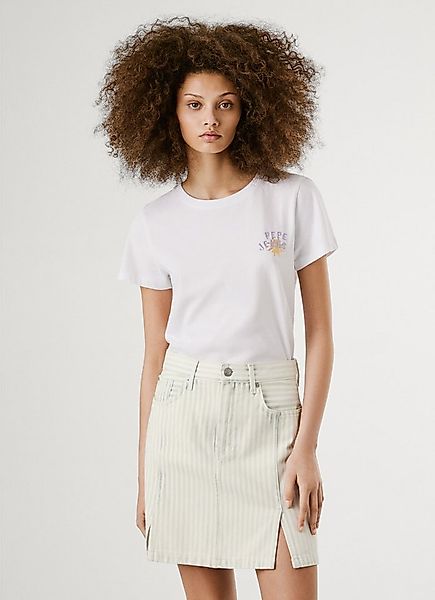 Pepe Jeans T-Shirt AMANDA mit Stick- und Druckelementen günstig online kaufen