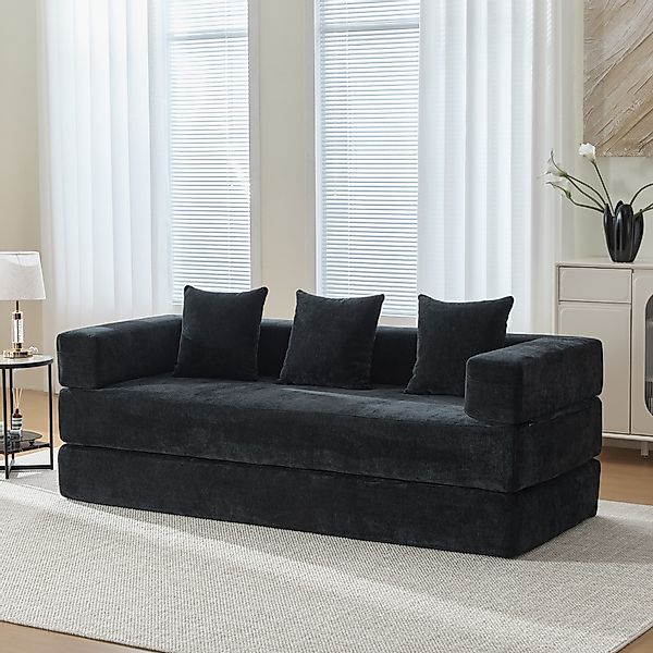 KLAM HOME Sofa Modulares Chenille-Sofa: Superweich günstig online kaufen
