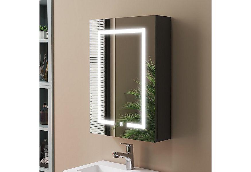 duschspa Spiegelschrank LED Badschrank mit Steckdose drei Lichtfarbe dimmba günstig online kaufen