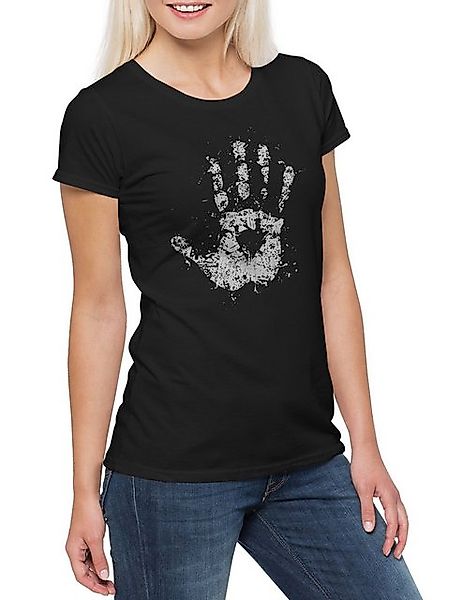 Urban Backwoods Print-Shirt White Hand II Damen T-Shirt Lord of Herr der Fr günstig online kaufen