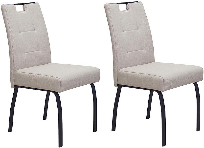 HELA 4-Fußstuhl LINZ, Esszimmerstuhl, Komfortstuhl (Set, 2 St), XL-Sitz,ele günstig online kaufen