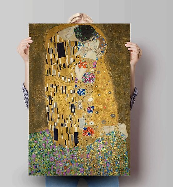 Reinders Poster "Poster Der Kuss Gustav Klimt", Kunst, (1 St.) günstig online kaufen