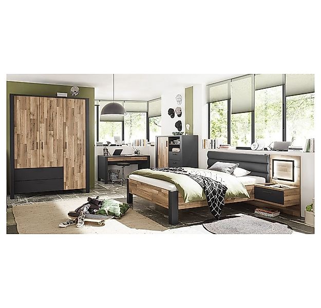 Lomadox Jugendzimmer-Set DARWIN-78, (Sparset, 5-tlg), mit Bett Liegefläche günstig online kaufen