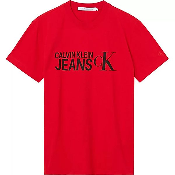 Calvin Klein Jeans Seasonal Institution Kurzärmeliges T-shirt M Salsa günstig online kaufen