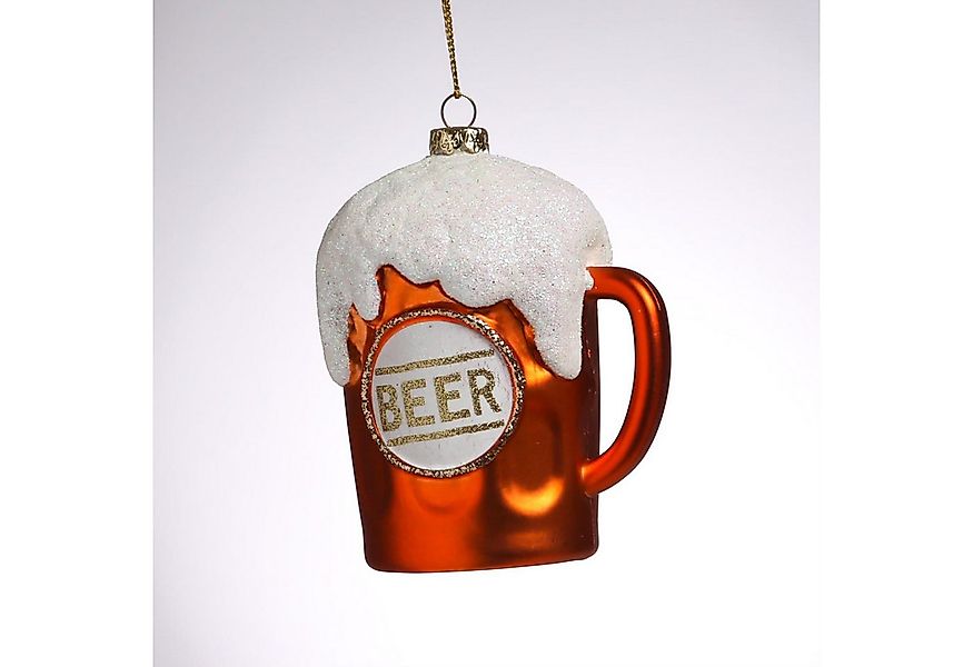 MARELIDA Christbaumschmuck Weihnachtsbaumschmuck BIERGLAS bruchfest H: 10,2 günstig online kaufen