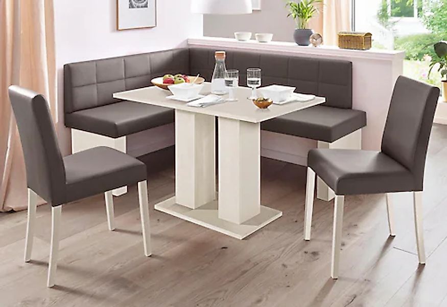 massivline&more Eckbankgruppe »Anna« Set, 4 Stk. tlg. mit 2 Stühlen mit mas günstig online kaufen