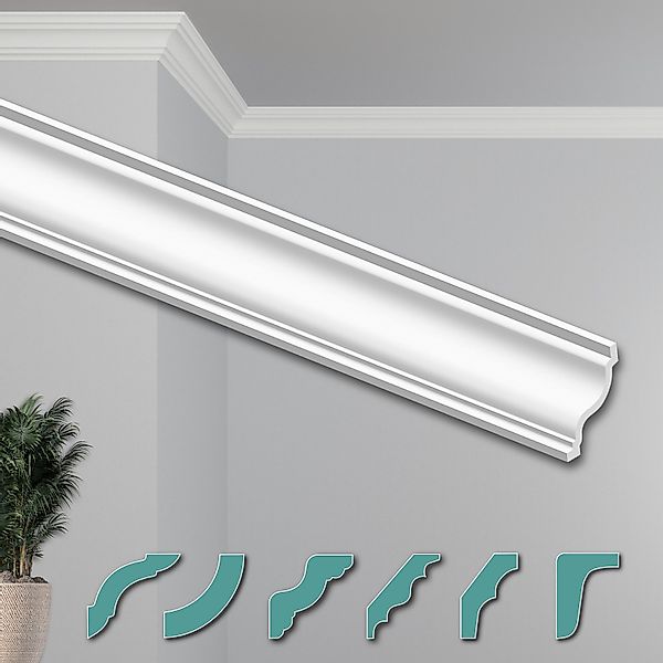 Hexim Deckenleiste ZG35, 30 Meter / günstig online kaufen