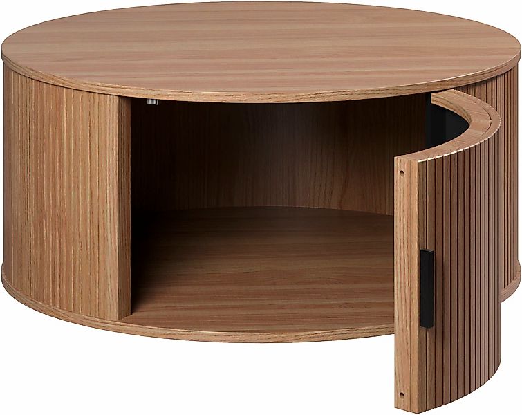 INOSIGN Couchtisch "Ronda", (1 St.), Runder Sofatisch mit Stauraum - Maße ( günstig online kaufen