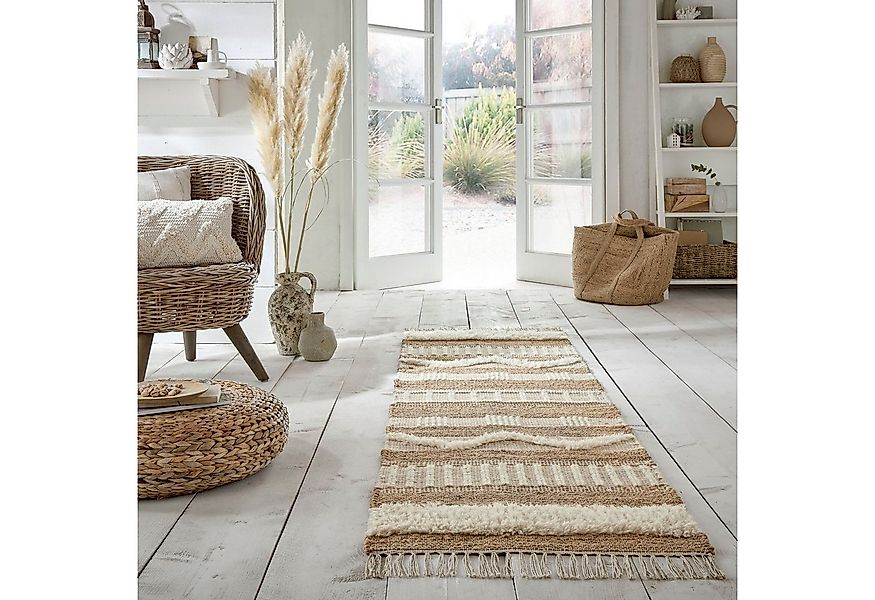 FLAIR RUGS Läufer Medina, mit abstraktem Streifenmuster, rechteckig, Höhe: günstig online kaufen