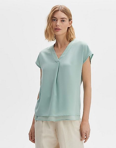 OPUS Shirtbluse Feliso lockere Passform Chiffon in der Front Chiffon in der günstig online kaufen