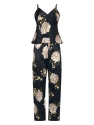Orchibelle Capri-Pyjama Loungewear mit zartem Blumendruck günstig online kaufen