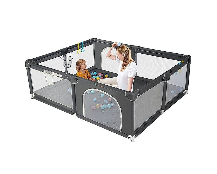 Comomy Laufgitter, Baby Krabbelgitter Kinder Schutzgitter mit Kugeln günstig online kaufen