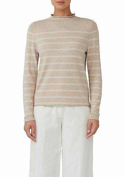 s.Oliver BLACK LABEL Strickpullover, mit Streifen Muster günstig online kaufen