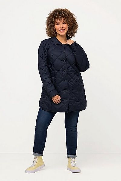 Ulla Popken Steppjacke Steppjacke dekoratives Futter Hemdkragen günstig online kaufen