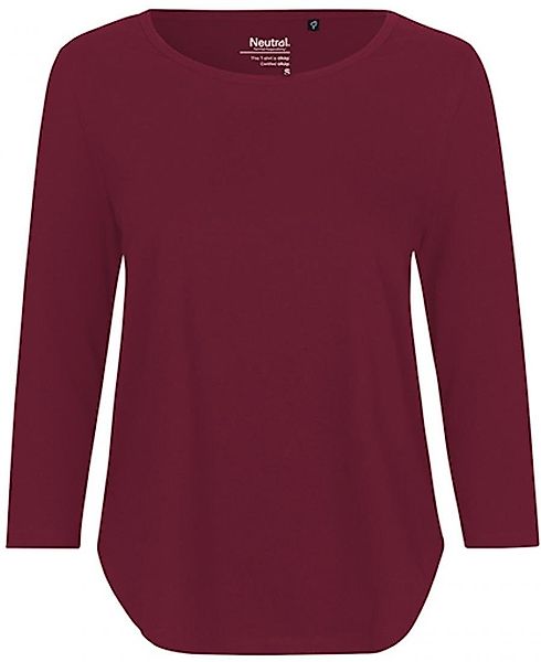 Neutral Langarmshirt Damen Three Quarter Sleeve günstig online kaufen