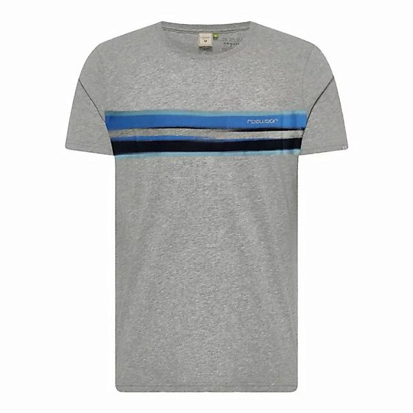 Ragwear T-Shirt Hake Organic GOTS mit markantem Streifen-Druck günstig online kaufen