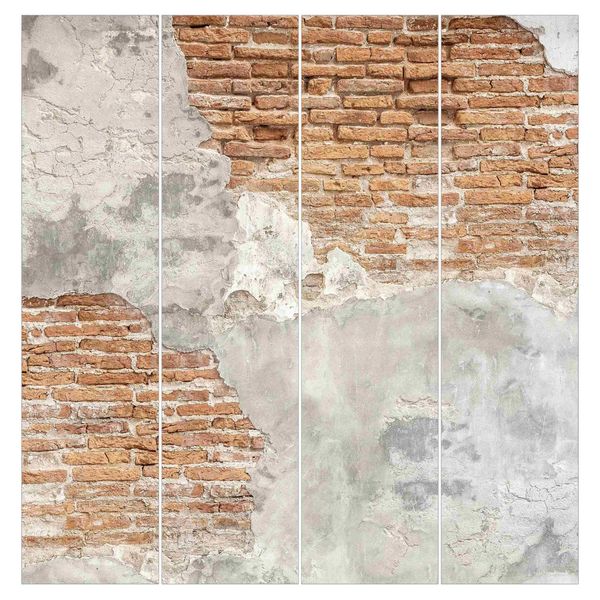 Bilderdepot24 Schiebegardine modern Flächenvorhang blickdicht Shabby günstig online kaufen