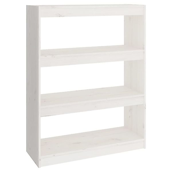 furnicato Bücherregal Bücherregal/Raumteiler Weiß 80x30x103,5 cm günstig online kaufen