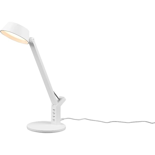 Trio LED-Tischleuchte Ava 404 mm x 171 mm x 305 mm Weiß Matt günstig online kaufen
