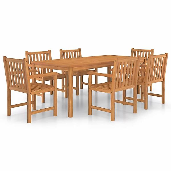 7-tlg. Garten-essgruppe Teak Massivholz günstig online kaufen