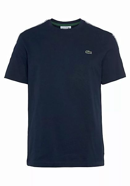 Lacoste T-Shirt mit beschriftetem Kontrastband an den Schultern günstig online kaufen