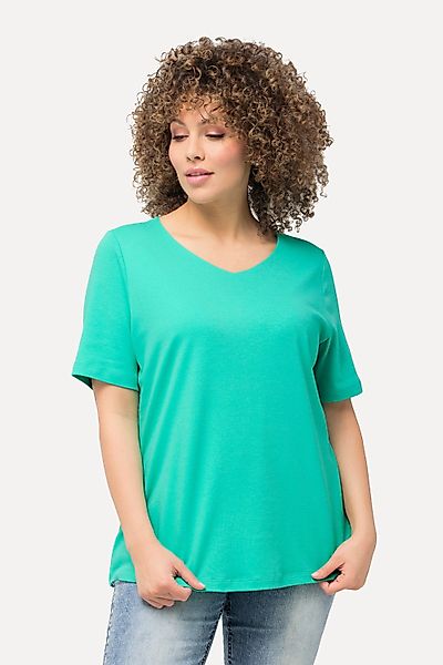 Ulla Popken T-Shirt Shirt doppellagige Vorderseite günstig online kaufen