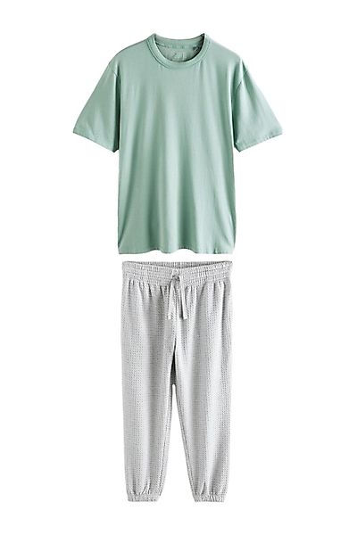 Next Pyjama EDIT Schlafanzug aus strukturiertem günstig online kaufen