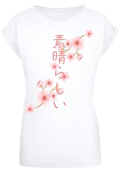 F4NT4STIC T-Shirt PLUS SIZE Kirschblüten Asien günstig online kaufen