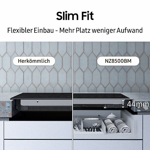 Samsung Induktions-Kochfeld "NZ64B4015HK/U1" Höhe des Kochfelds beträgt nur günstig online kaufen